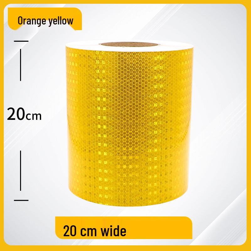 20cm High-Brightness Reflective Sticker for Car Safety - Luminous Nighttime Anti-Collision Warning Tape