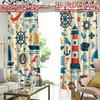 2D FLAT PRINTING 2pcs Curta (easter Decor) Nautical Adventure Design Fashionable Modern Curta Yarn Curta Easter