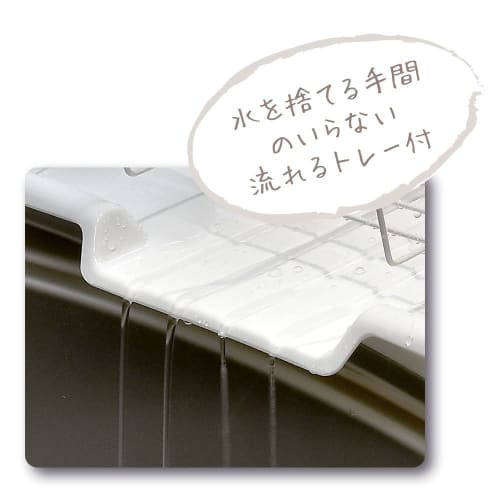 Wahei Freiz Iron Drainer Basket Blanse Large Flowing Tray Included RG-0234