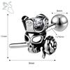 ZS 1 PC Punk Gothic Skull Stud Earring For Men Women Spider Snake Earrings Ear Studs Cartilage Helix Lobe Piercing Jewelry 16G