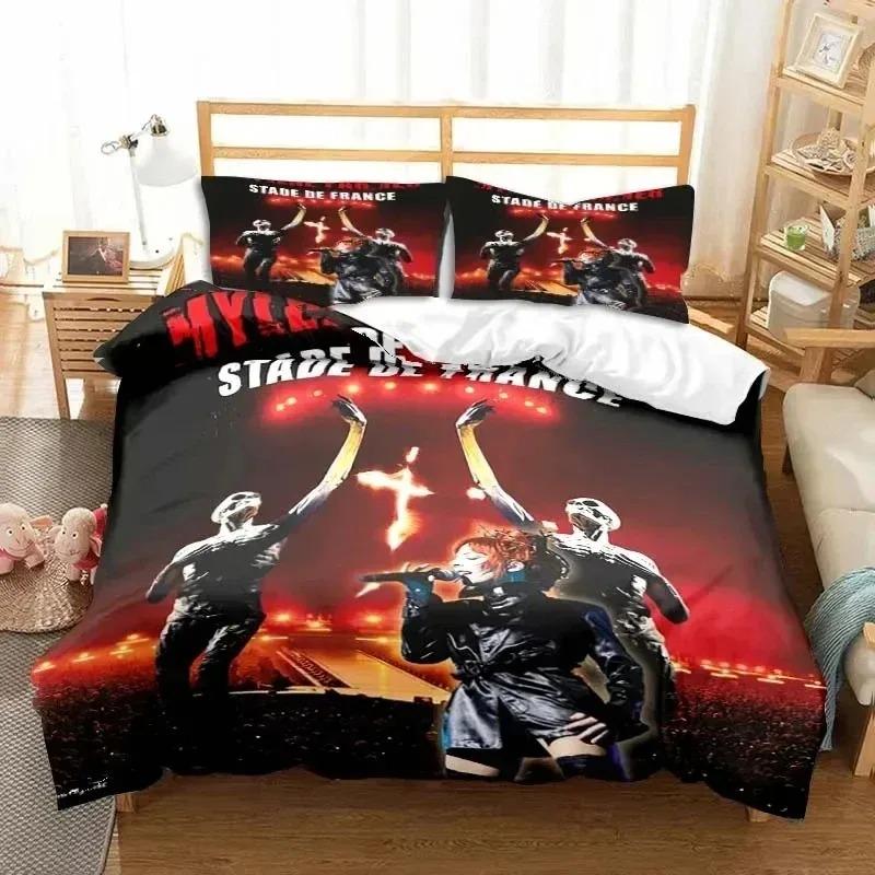 3D Print Singer Mylene Farmer Bedding Set Duvet Cover Bed Set Quilt Cover Pillowcase Comforter King Queen Size Boys Adult