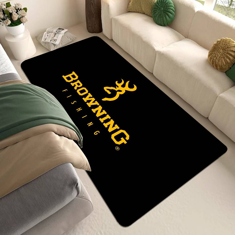 B-Browning Logo Bathroom Mat Kids Room Bedroom Decoration Balcony Anti-Slip Doormat Living Room Welcome Rug