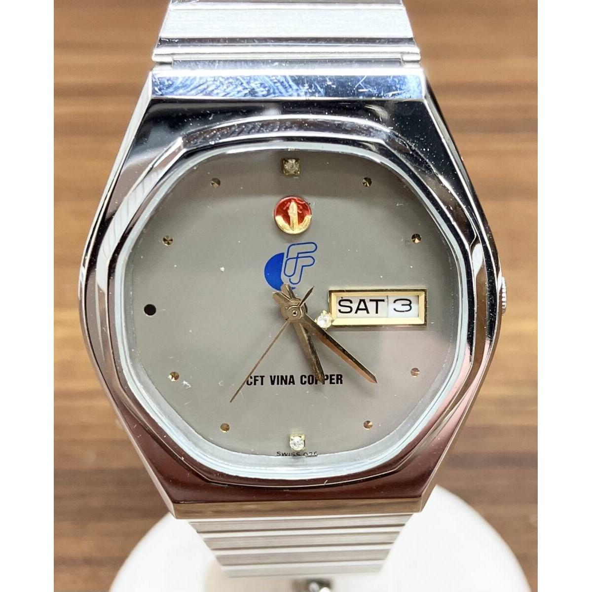 Б/У Хлам [Хлам] RADO 636.3580.4S Аналоговые Кварцевые Часы с Серым Циферблатом