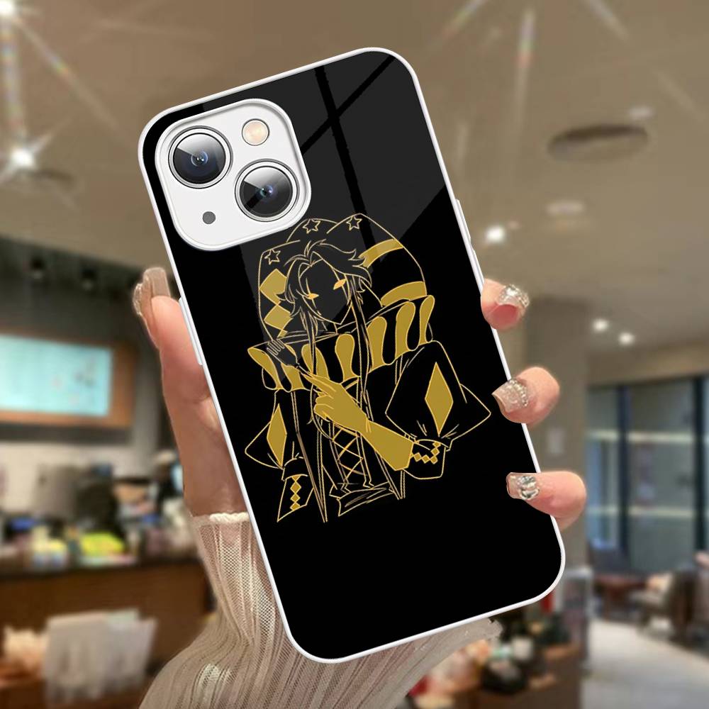 The Freak Circus Pierrot For IPhone 14 13 12 Mini 11 Pro XS Max X XR 14 Plus Tempered Glass Cover