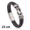 New Genuine Leather Woven Bracelet for Men Infinity Charm Wrap Bracelets Male Hand Jewelry Boho Braided Leather Bracelet Homme