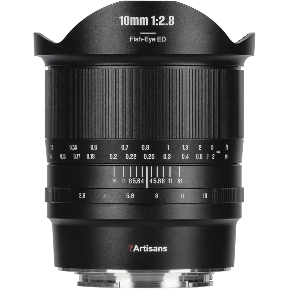 

7artisans Nanakosho 10mm F2.8 II E Mount Sony E Compatible Lens Super Wide Angle Lens Fisheye Len...