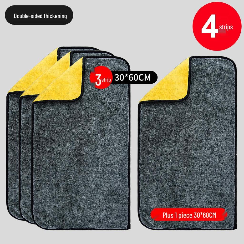 Advanced Lint-Free Car Wash Towel: Thick, Absorbent, Large, and Watermark-Free