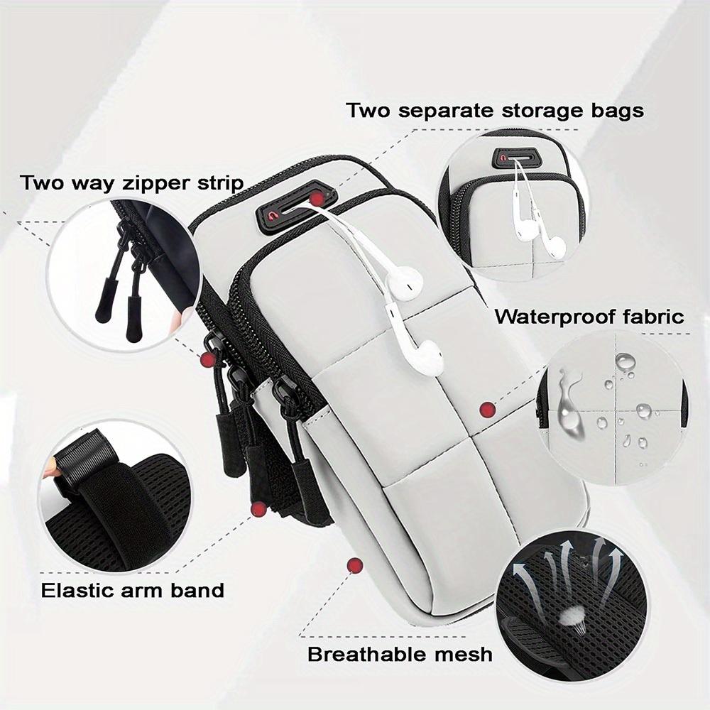 1Pc Waterproof Sports Phone Arm Bag - Running, Fitness, Cycling Arm/Wrist Storage
