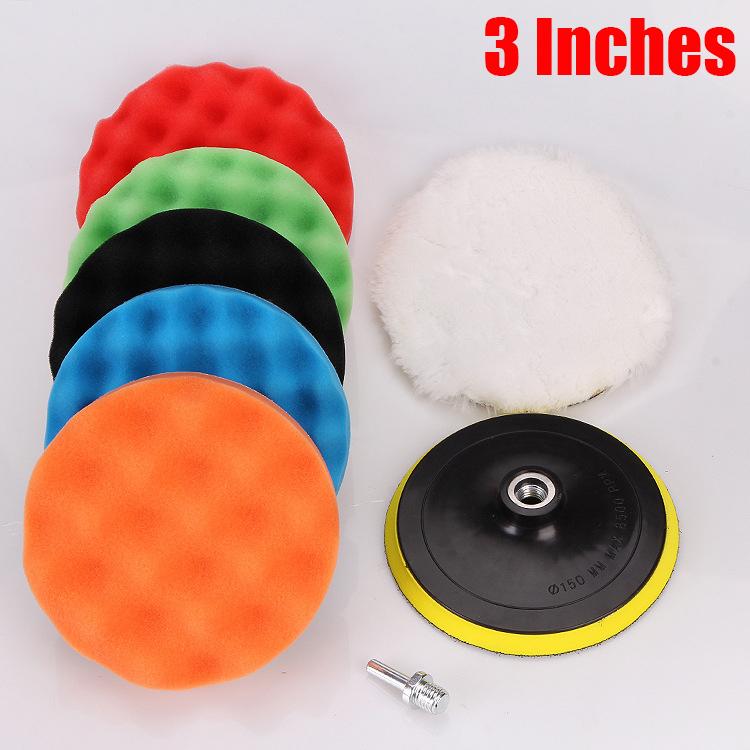 

8шт полировальных губок пластин набор плюшевых вощение угловая шлифовка чистящая губка круг автомобильный набор для красоты электрическая дрель полировка