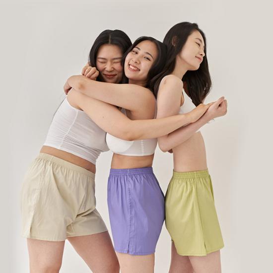 Dry Five Sheer Trunk Cotton 5 Colors (Sand Beige/Lime Punch/Cream Ivory/Deep Night Charcoal/Very Berry Purple M~XXL)