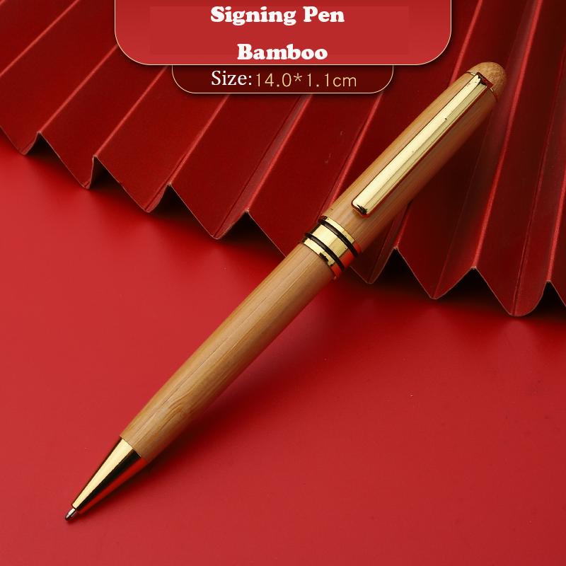 Eco-Friendly Refillable Bamboo Ballpoint Pen Custom Logo Gift Box for Sustainable Education & Business чёрный