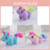 Cartoon Unicorn Theme Plush Toy Backpack Pendant Cute Keyring Decoration Gift