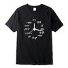 Unisexs Tshirt Cotton Casual Funny Math Clock Print Summer Loose Oneck T Shirt for Unisex Short Sleeve Tshirt Male Tops