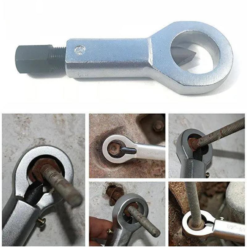 Duty Rust Resistant Damaged Nut Splitter Remover Rusty Nut Splitter Spanner Remove Cutter Tool Steel Wrench Hex Extractor Tools