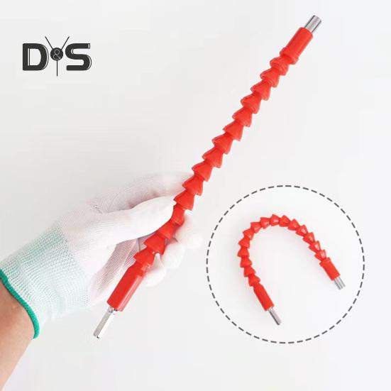 Super Bit Flexible Drill Bit Extension Lightweight Portable Widely Used Universal Soft Drill Bit Extension Screwdriver Attachment