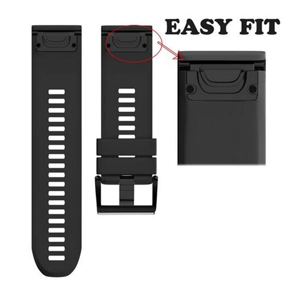 Silicone 26 22MM Watchband Wristband For Garmin Fenix 8 7 7X 5 5X Plus 6 6X Pro/935 945/Tactix/Quatix 7X 7 QuickFit Watch Strap