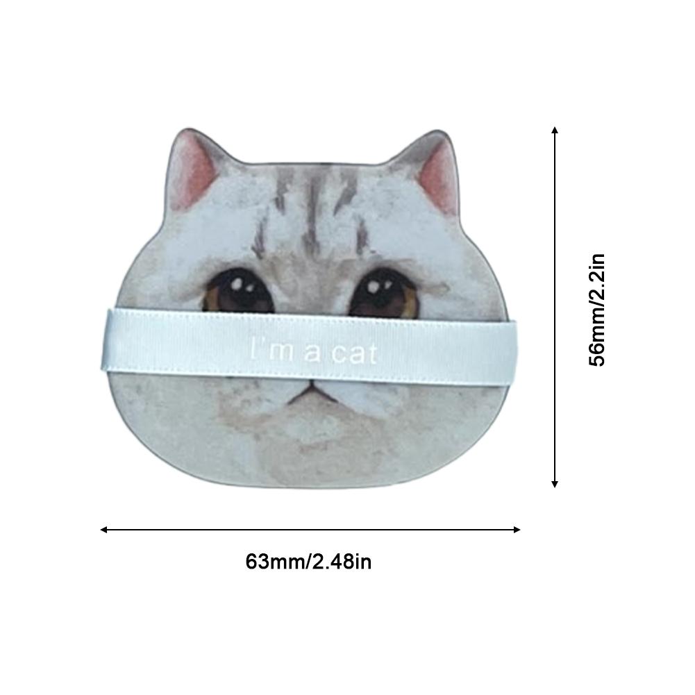 Cute Cat Makeup Puff Air Cushion Powder Puff Hydrophilic Non-latex Facial Face Body Powder Foundation Puff Sponges Wet Dry Use Makeup Tool
