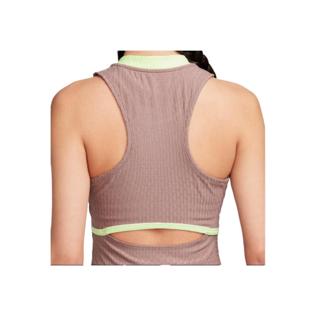 Nike Logo Color Block Rundhalsweste Damen Tops Rauchlila FD5636-208