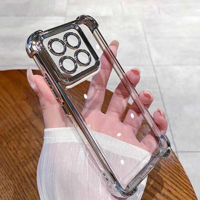 For Xiaomi 13 12 11 Redmi Note 13 Pro 5G Mi Poco X6 F6 F5 F3 Plating Silicone Soft Case X6pro F6pro Four Corners Anti-shock Protect Cover