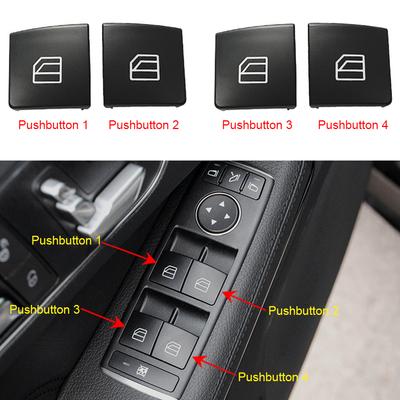 Switch Button Cover Cap Window Regulator Switch Button Car Window Control Switch Cover for Mercedes Benz C GLK E W204 X204 W212