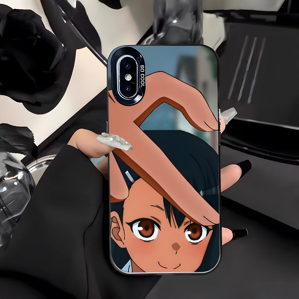 Nagatoro San Phone Case For IPhone 17 Air 16 E 15 14 Plus 13 12 11 Pro Max Colored Silver Cover