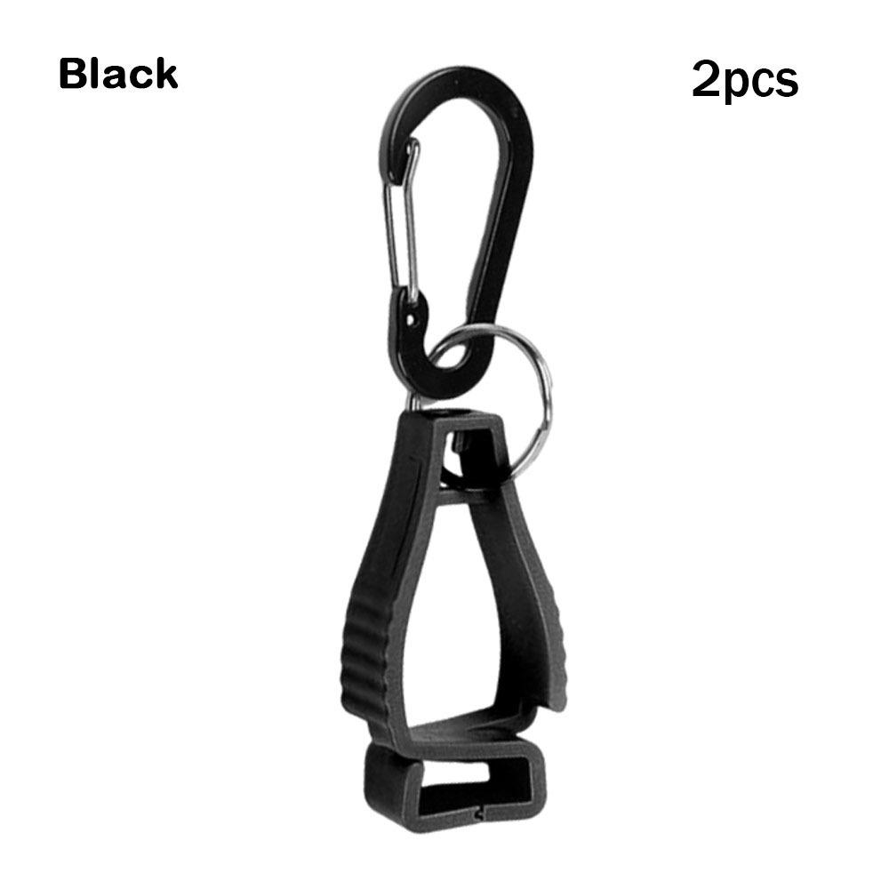 2pcs Anti-lost Mountaineering Buckle Hat Clip Plastic Protective Gloves Clip Outdoor Gloves Clip