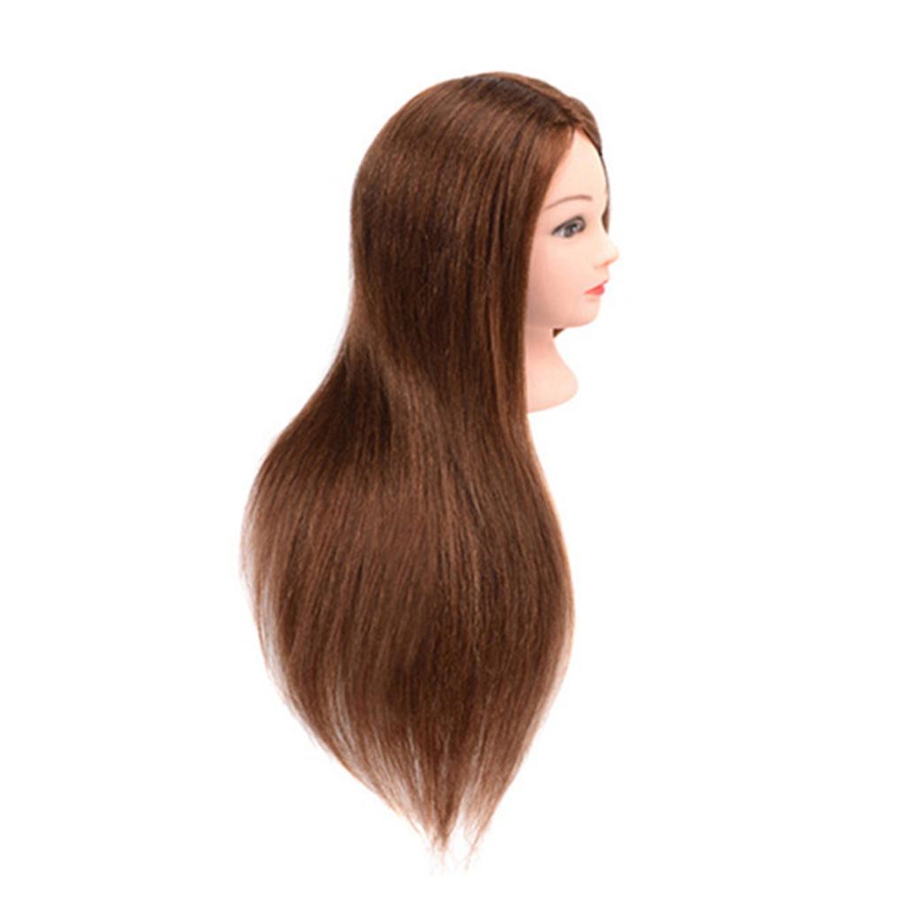 Buy Black Chestnut Hairdressing 80 Human Hair Head Mannequin Styling