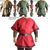 Medieval Norman Viking Costume Short Sleeve Tunic Top For Halloween Parties