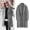 Autumn and Winter Women's Double-sided Coat European and American Long Loose Coat Ladies Coat
