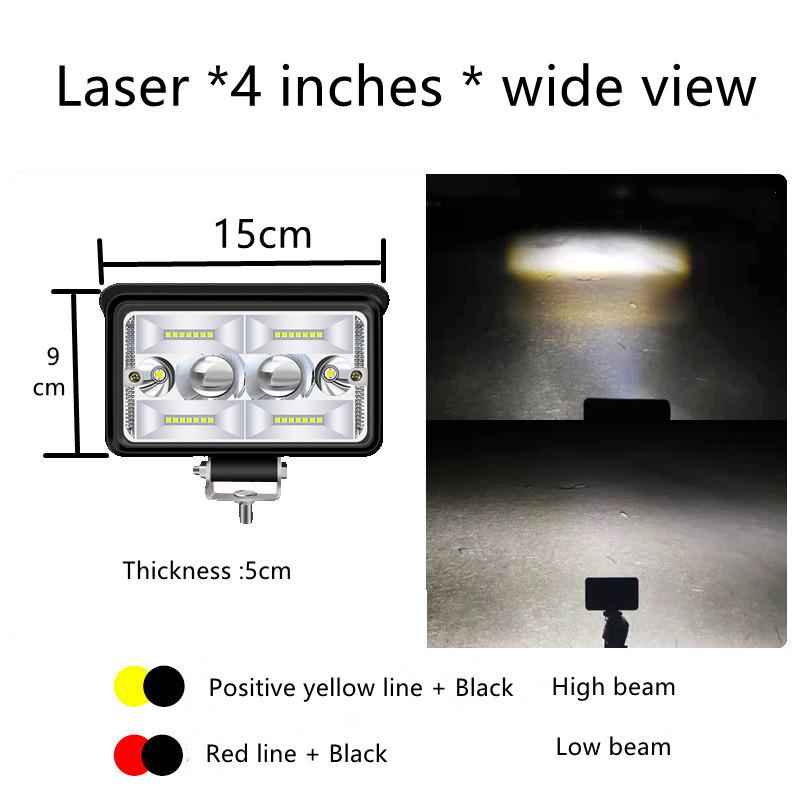 1X LED spotlight 12-80V strong light super bright spotlight reversing light waterproof Fog light car truck general headlight