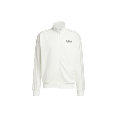 Basketball Select Jacket With Printed Logo and Side Stripes Men Outerwear Han-Jade-White IC2412