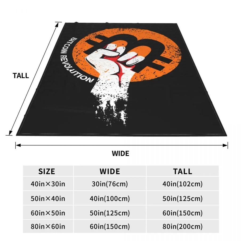 Manta de punto Crypto, franela, Bitcoin, criptomoneda, Btc, Blockchain,  Geek, mantas suaves para ropa de cama, sofá, dormitorio Compra barata en  Joom