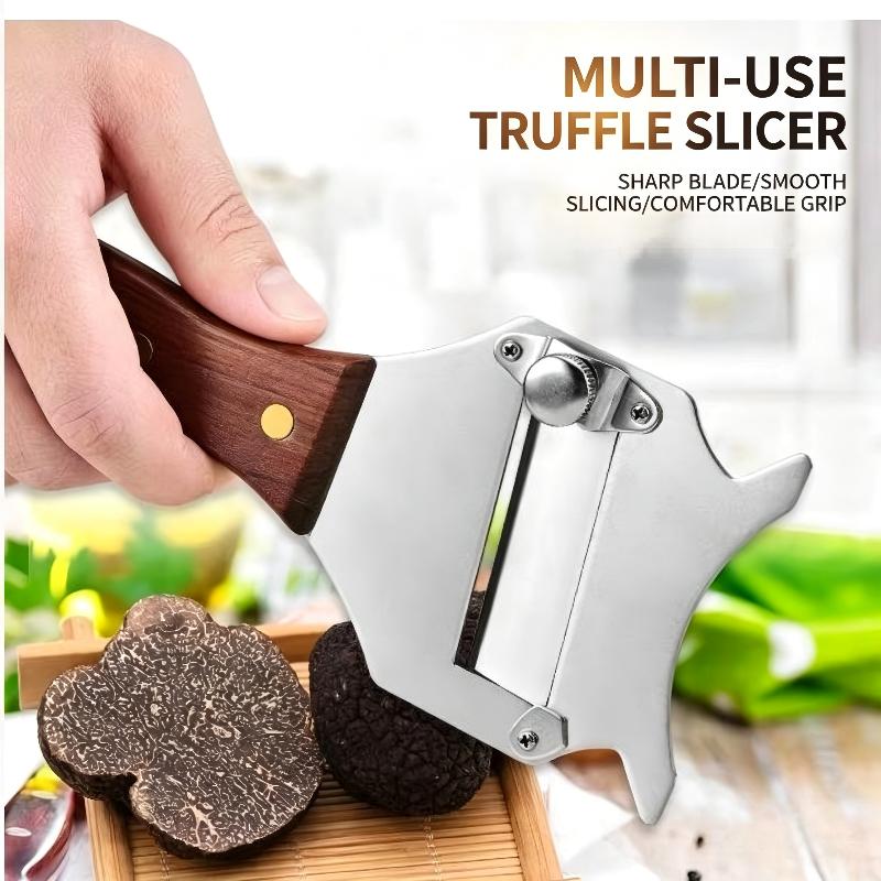 Professional Stainless Steel Truffle Slicer Adjustable Blade Multifunctional Cutter for Home Kitchen Gourmet Cooking