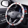 Moomin Car Steering Wheel Cover for Kei and Standard Comfortable To the Luxury Interior Suitable for All 38cm Cars, Stylish, Non-Slip,