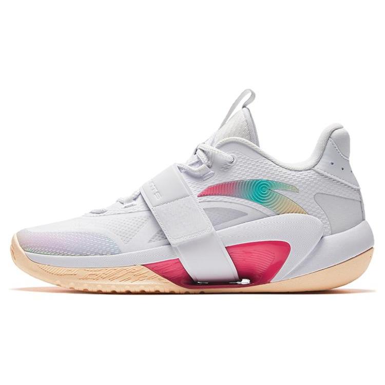 

Anta Sanfenyu Lite Anti Slip Wear Resistant Low Top Basketball Shoes Men s White Yellow 44