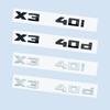 ABS Chrome Black 2.6cm M X3M40i X3M40d M40i M40d X3 NumbersABS Emblem for BMW X3 SeriesF25 G08 G45 Car Trunk Badge Logo Sticker