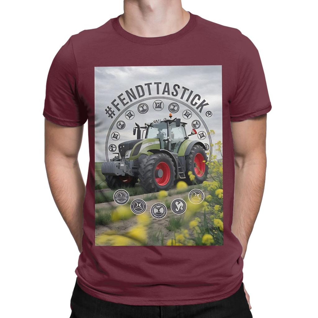 Fendt GerUnisex Tractors Fendttastick Novelty 100 Cotton TShirt Fendt Tops Tees For Unisex