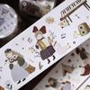 Light Retro Salt Tie Journal Planner [Forest Concert] PET Washi Tape Die Cut