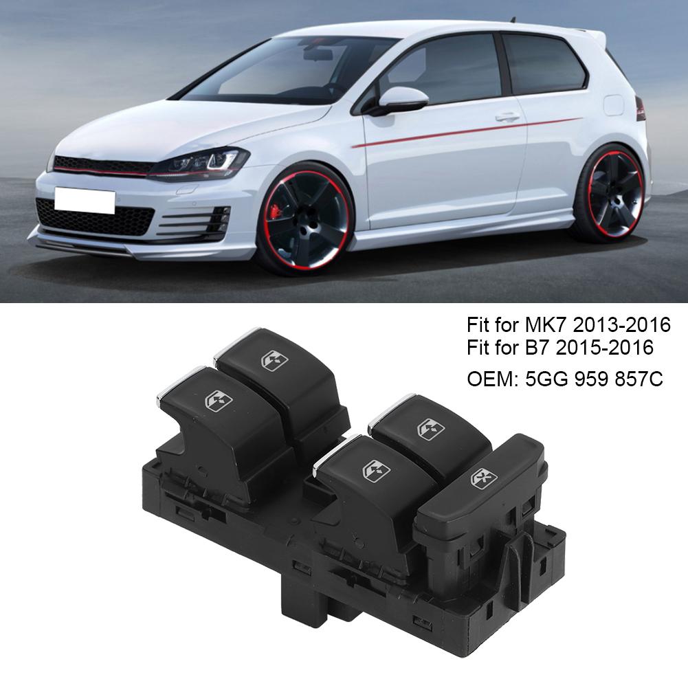 Elektryczny przełącznik sterowania szybami Master Pasuje do MK7 5GG 959 857C Lewy przód