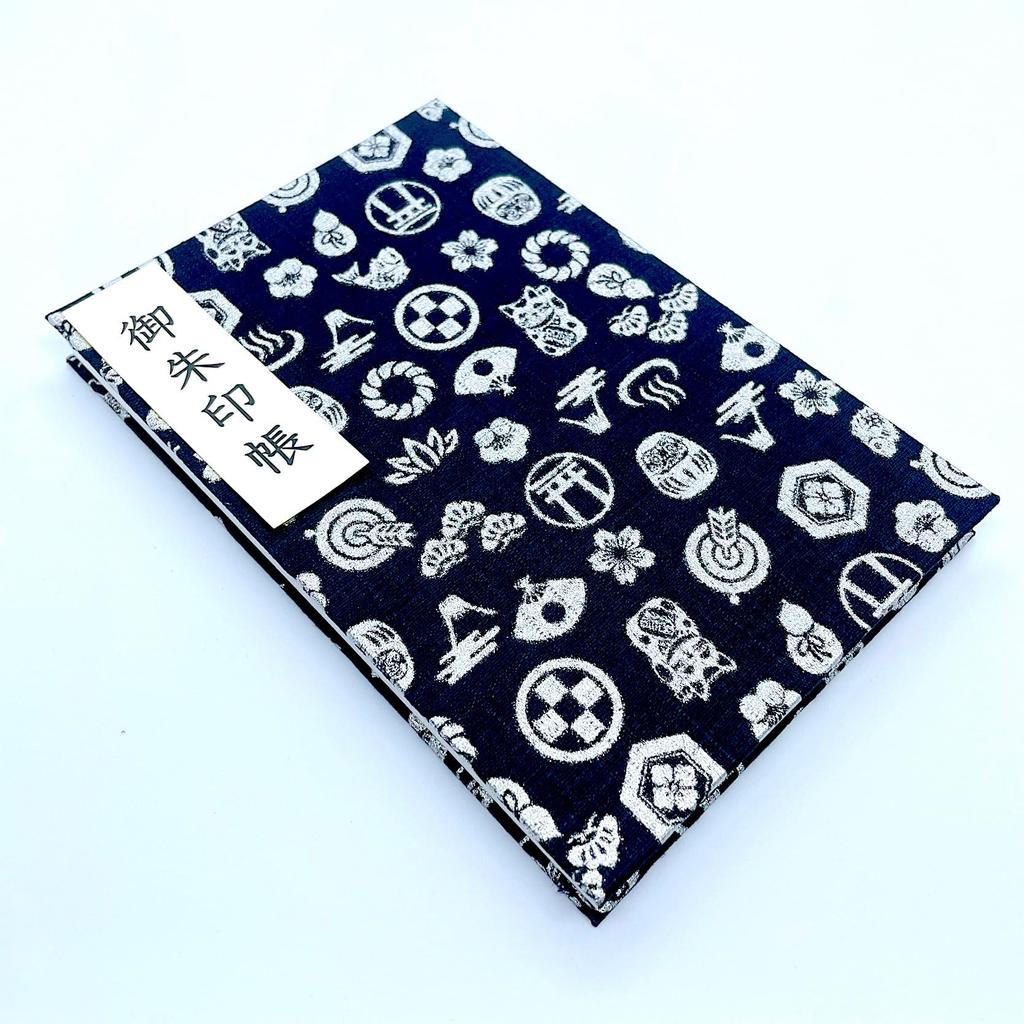 Small Large Goshuincho Stamp Accordion 12 24 Pages 24 48 Pages [Lucky Pattern] (Temple Book), Type, Columns, (single-sided) / Columns, (double-sided)