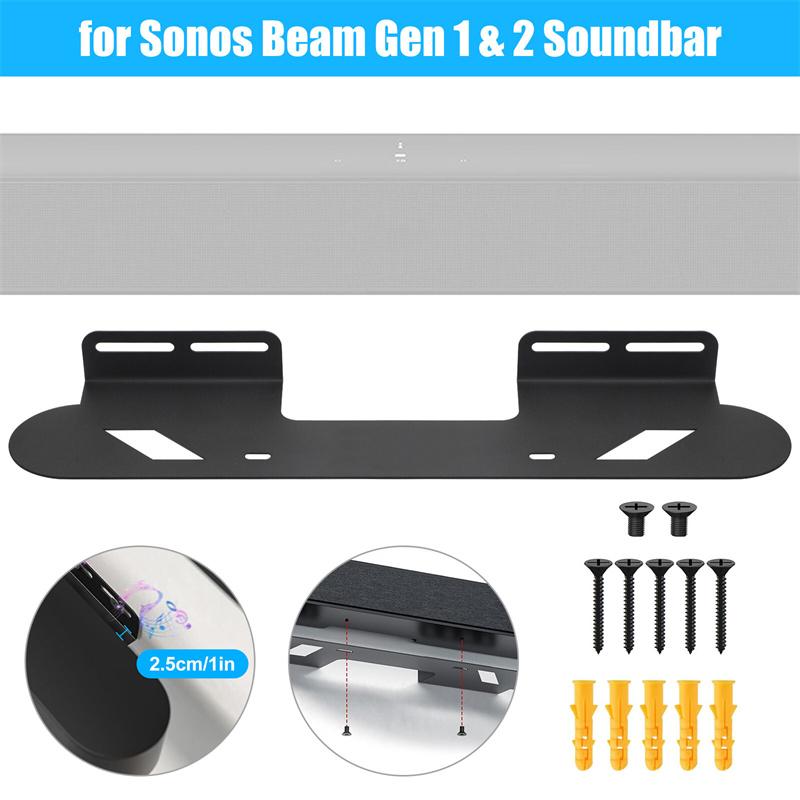 

Universal Speaker Bracket Sound Bar Wall Mount Brackets Space Saving Hold Up To 30 Lbs Fits Most Soundbar Wall Mount Shelf чёрный