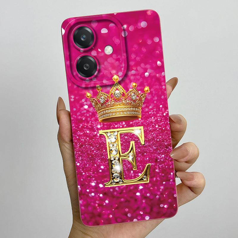 For Oppo A60 5G Case Silicon Crown Letter Shockproof Coque For OPPO A3 5G CPH2683 Cover For OPPO A3X A 3X A40 A40m 4G Phone Case