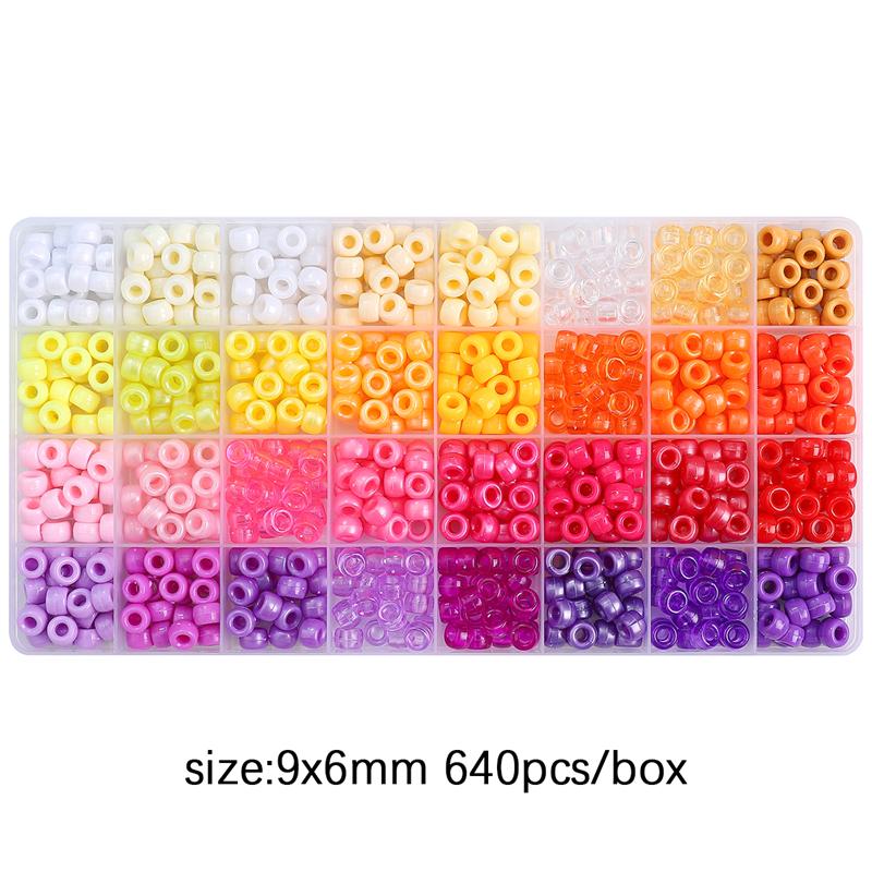 1box/bag 9x6mm Bucket Beads Set Box DIY Bracelet Necklace Earrings Jewelry Accessories