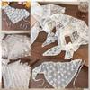 Retro Blonder Bandana Hårbånd Print Hårlomme Bohemia Trekantet Hovedtørklæde Hårbånd Til Kvinder Pige Mode Sød Tørklæde