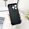 For iPhone 16 Pro Max Case Fashion Carbon Fiber Magsafe Back Protective Shell No Side Frame Back Cover