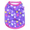 Heart Print Cotton Sweatshirt Vest for Small Dogs & Cats - Suitable for Puppies, Teddy, Bichon Breeds