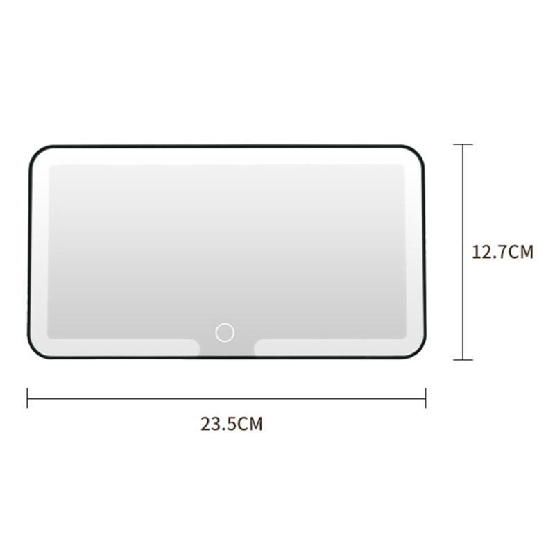 Auto Sun Visors Mounted Vanity Mirror With Distortion Free Reflection And ABS Construction For On The Go Touch Ups
