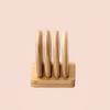 Simple Creative Bamboo Coaster Set, Round Heat Insulation Water Cup Pad, Tea Cup Holder, Eco-Friendly Table Decoration Accessory