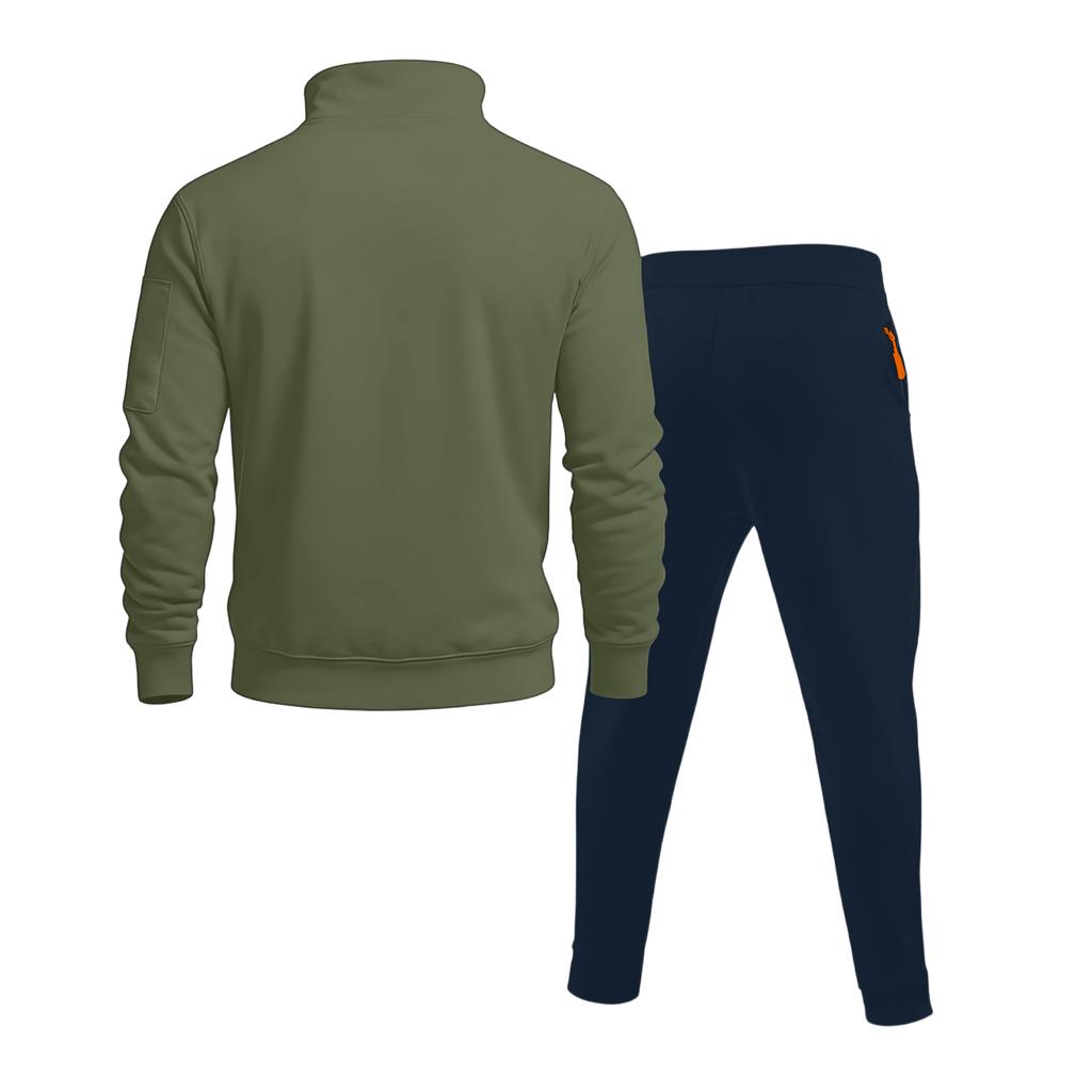 Herren Sweatshirt Anzug Herren Einfarbig Lässig Sportanzug Sweatshirt Anzug