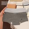 Women's Spring and Autumn Cotton Antibacterial Extended Crotch Breathable Hip Wrap Flat Angle Briefs